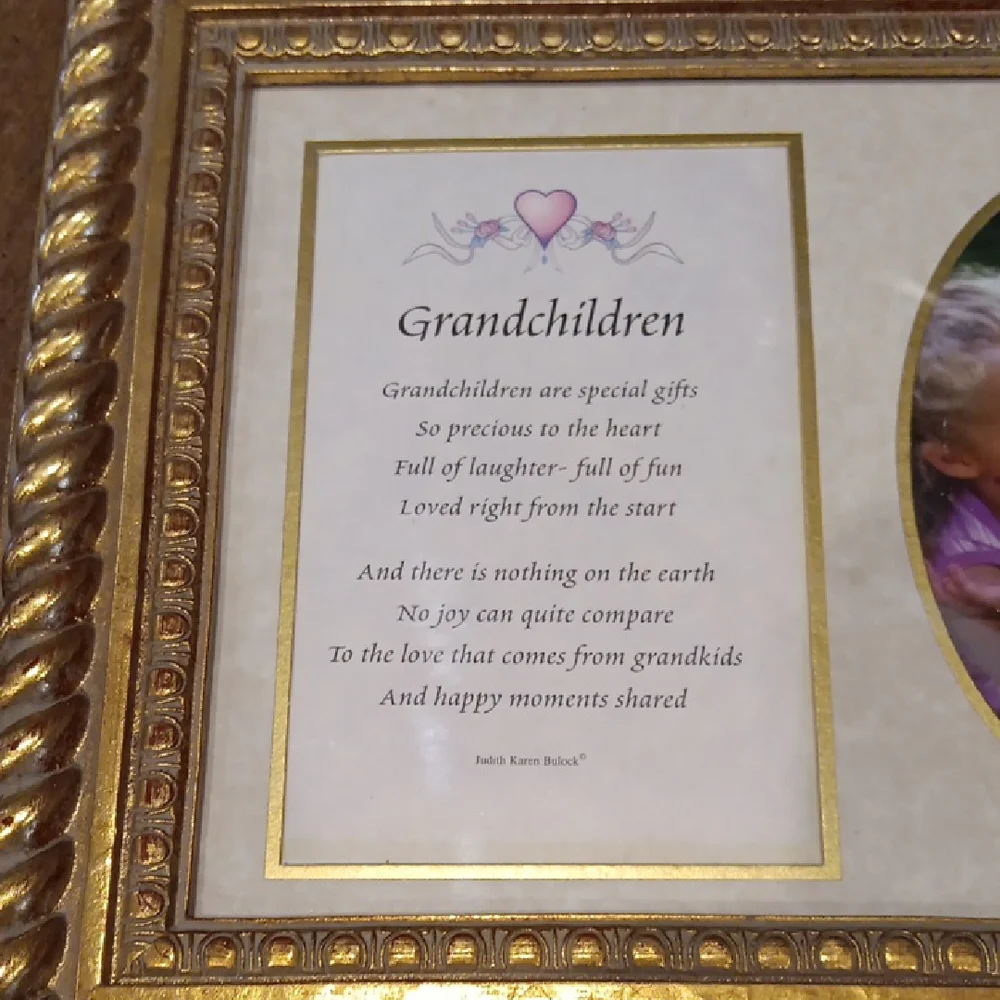 Gold Decorative Grandchildren Picture Frame - Classic Home Accents